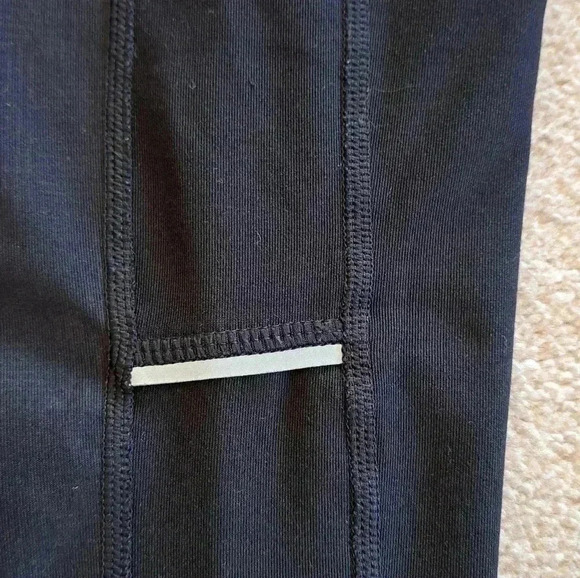 ❤️ Athletic Works  Black Leggings with Reflective Stripe Size XS - Picture 9 of 11